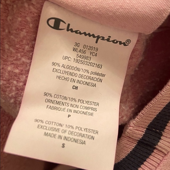 CHAMPION Crop Top Sweatshirt - Picture 7 of 7